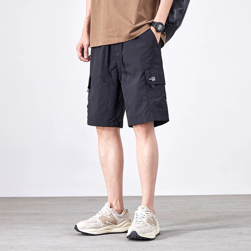 Cropped Pants American-style Streetwear Quick-drying Mid-length Trousers - Image 7
