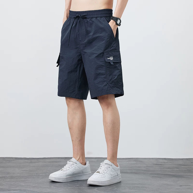 Cropped Pants American-style Streetwear Quick-drying Mid-length Trousers - Image 2