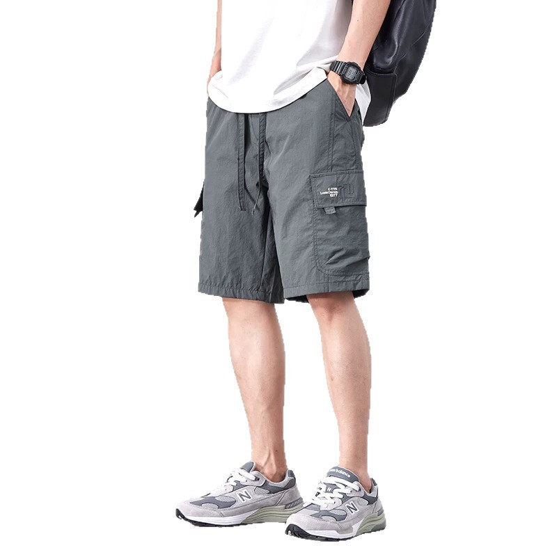 Cropped Pants American-style Streetwear Quick-drying Mid-length Trousers - Image 4
