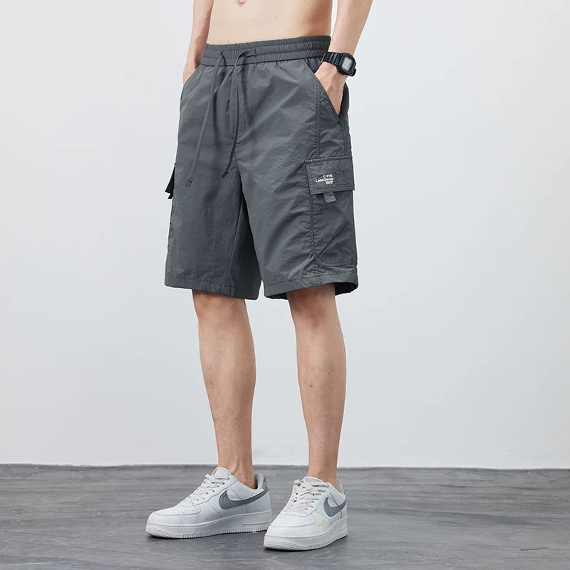 Cropped Pants American-style Streetwear Quick-drying Mid-length Trousers