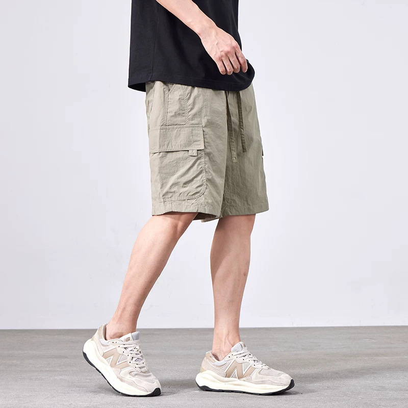 Cropped Pants American-style Streetwear Quick-drying Mid-length Trousers - Image 6