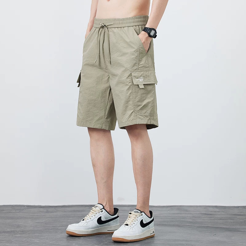 Cropped Pants American-style Streetwear Quick-drying Mid-length Trousers - Image 5