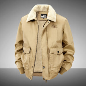 Mens Warm Casual Cotton-padded Coat