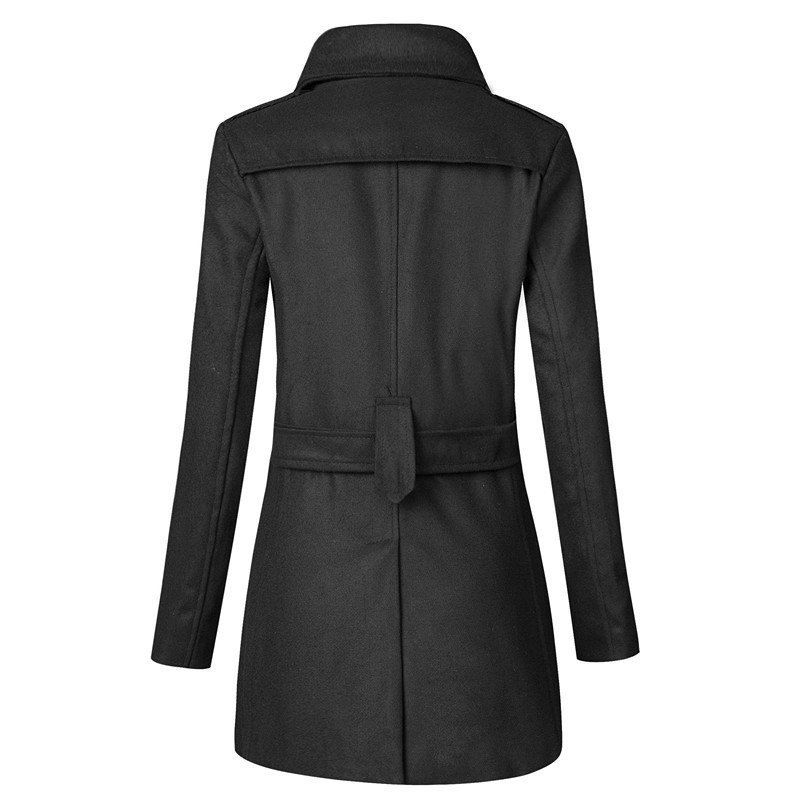 Autumn And Winter Foreign Trade New Men's Woolen Trench Coat - Image 5