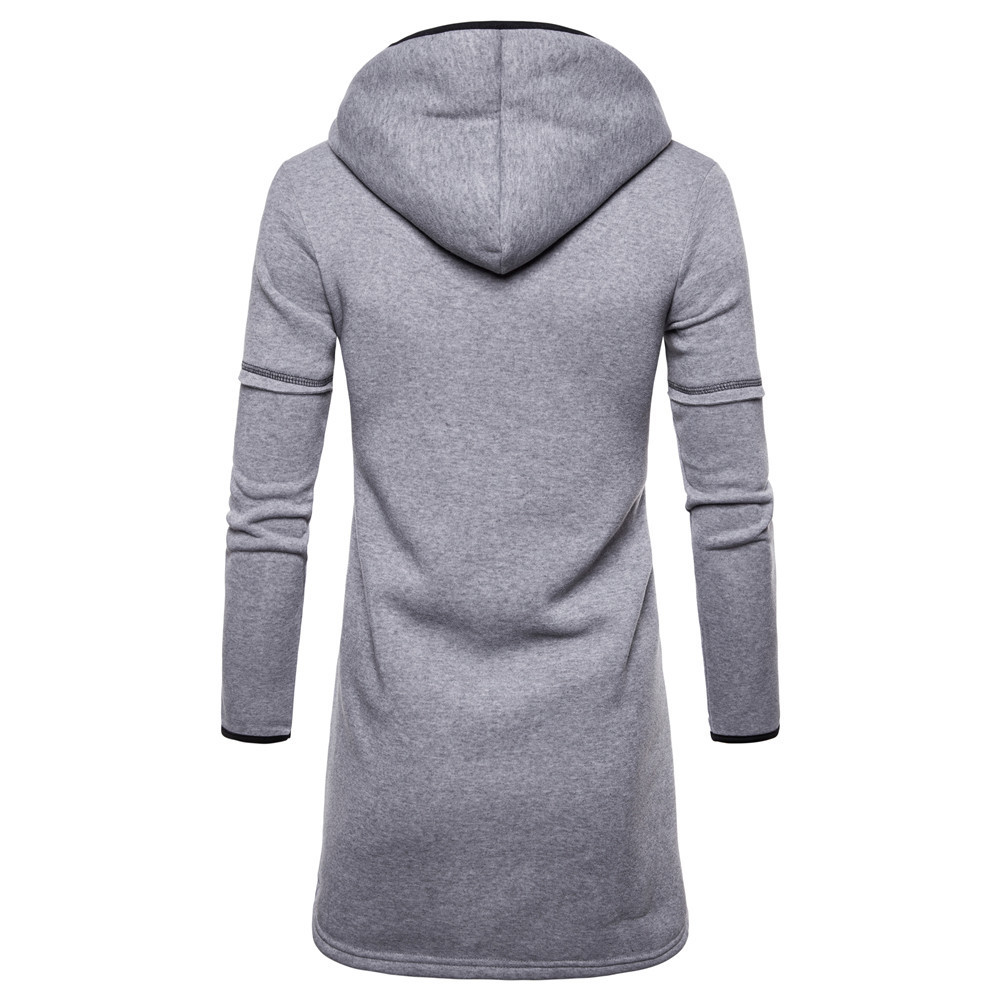 Men's High Street Mid-length Large Pocket Hooded Cardigan - Image 3