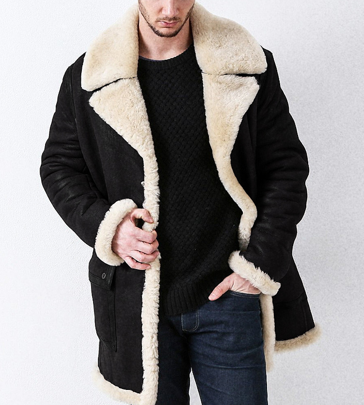 New Thickened Fur One-piece Men's Coat - Image 3