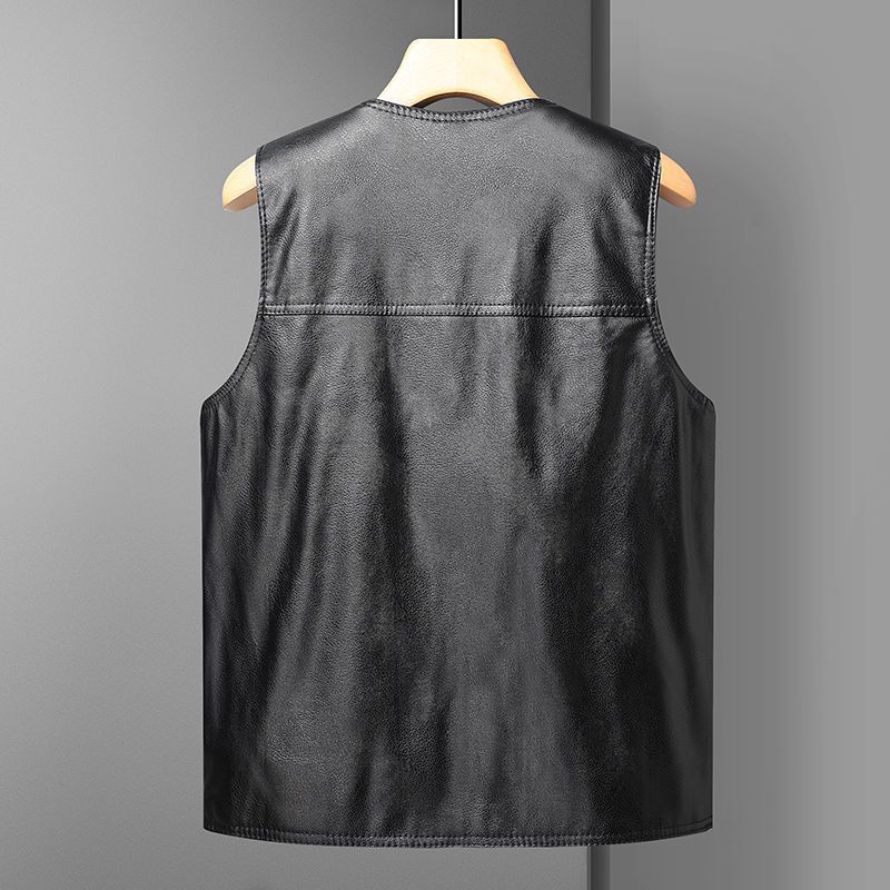 Mens Winter Fleece Lined Vest With Pockets - Image 4