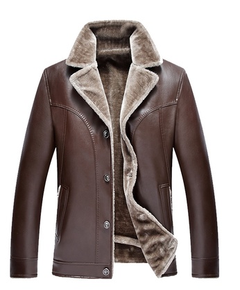 Casual stand collar Pu jacket - Image 2