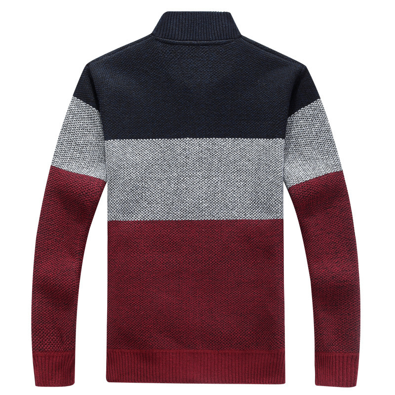 V-neck men's loose warm sweater coat - Image 2