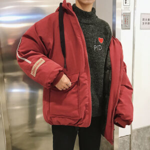 Fashionable Men's Loose Thick Warm Cotton Jacket
