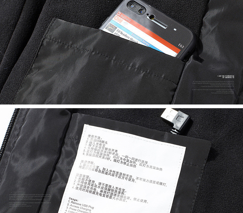 Men's Smart USB Charging Heating Vest - Image 4