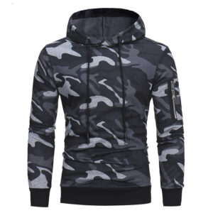 Fleece Hoodie Printed Loose Long Sleeve Jacket