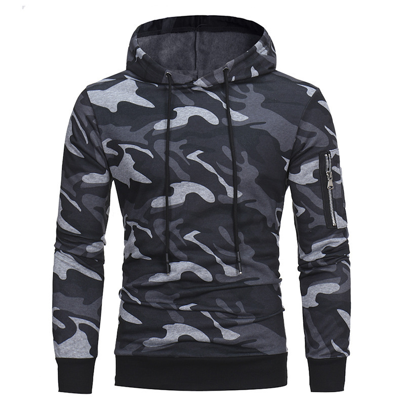 Fleece Hoodie Printed Loose Long Sleeve Jacket