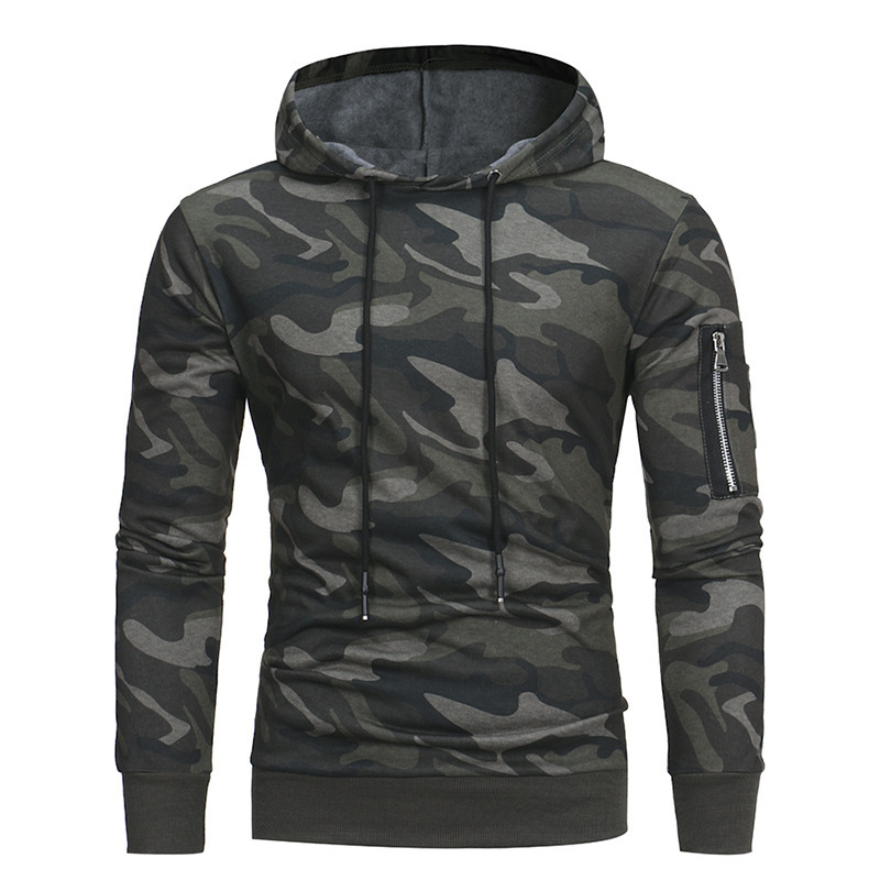 Fleece Hoodie Printed Loose Long Sleeve Jacket - Image 2