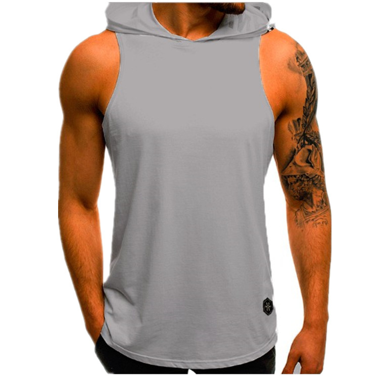 Printed Hooded Vest Men's Slim Breathable Waistcoat - Image 6