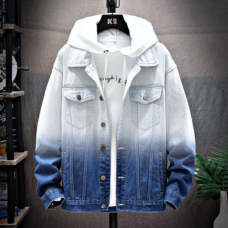 Gradient Couples Wear Plus Fleece Jacket Thicken The Clothes - Image 2