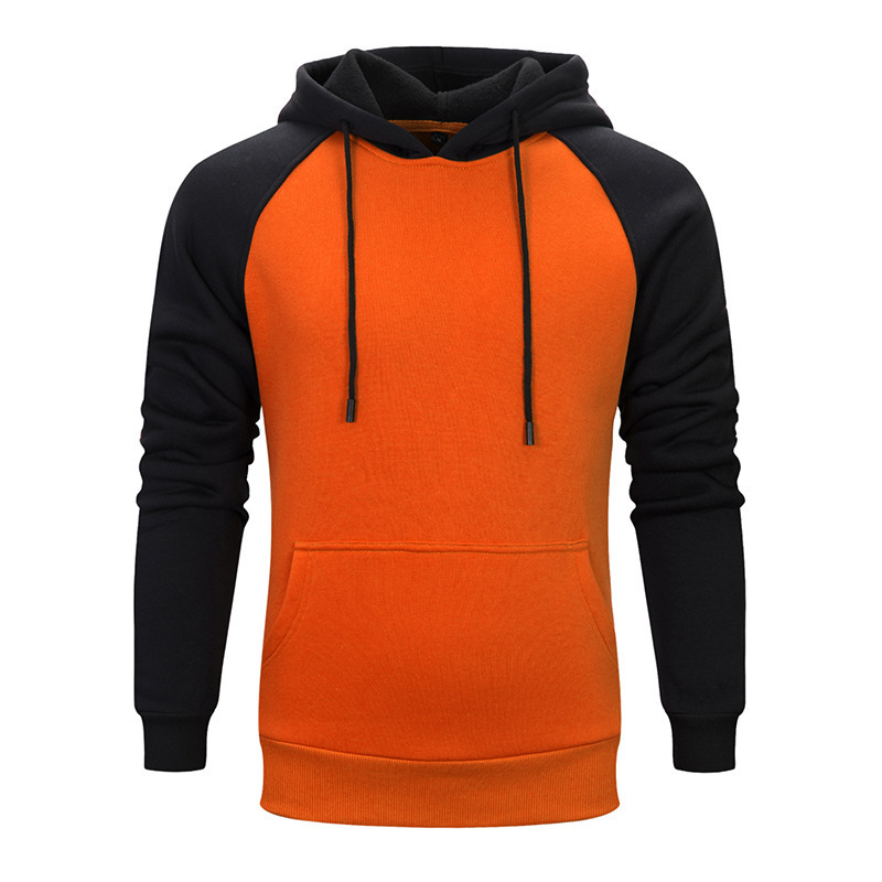 Men's pullover hooded brushed couple sweater - Image 2
