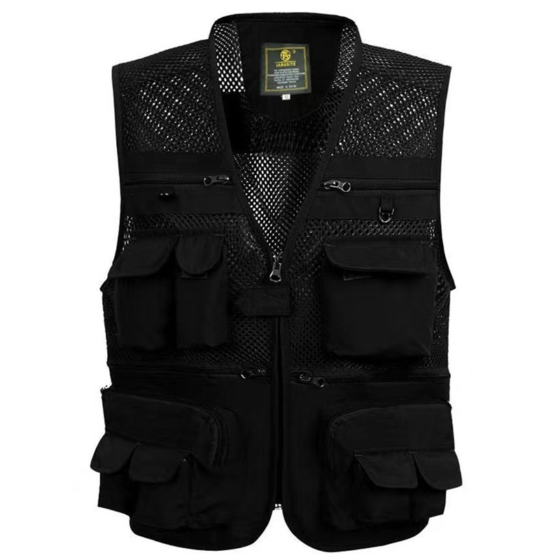 Xia Middle-Aged And Elderly Men'S Mesh Vest Fishing Photographer'S Vest Vest Multi-Pocket Waistcoat - Image 2