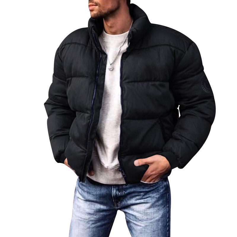 Coat Stand-up Collar Downcotton-padded Jacket Thickened Men's Cotton Jacket - Image 8