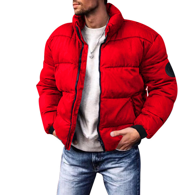 Coat Stand-up Collar Downcotton-padded Jacket Thickened Men's Cotton Jacket - Image 3