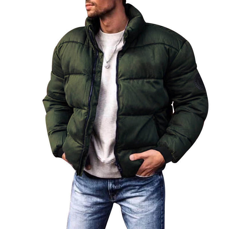 Coat Stand-up Collar Downcotton-padded Jacket Thickened Men's Cotton Jacket - Image 6