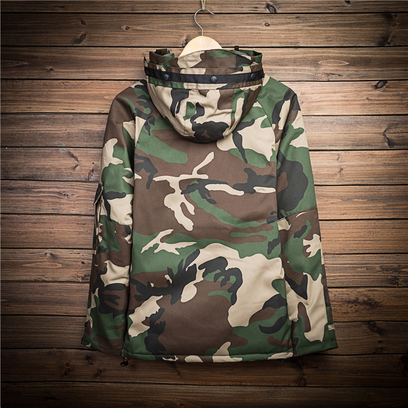 Winter camouflage cotton jacket men - Image 3