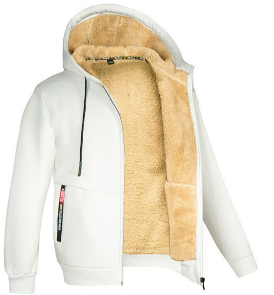 Lamb Fleece Thickened Sports Casual Thickened Hooded Jacket - Image 10