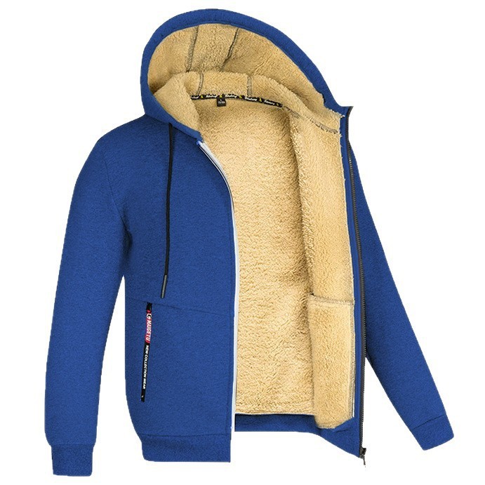Lamb Fleece Thickened Sports Casual Thickened Hooded Jacket - Image 5