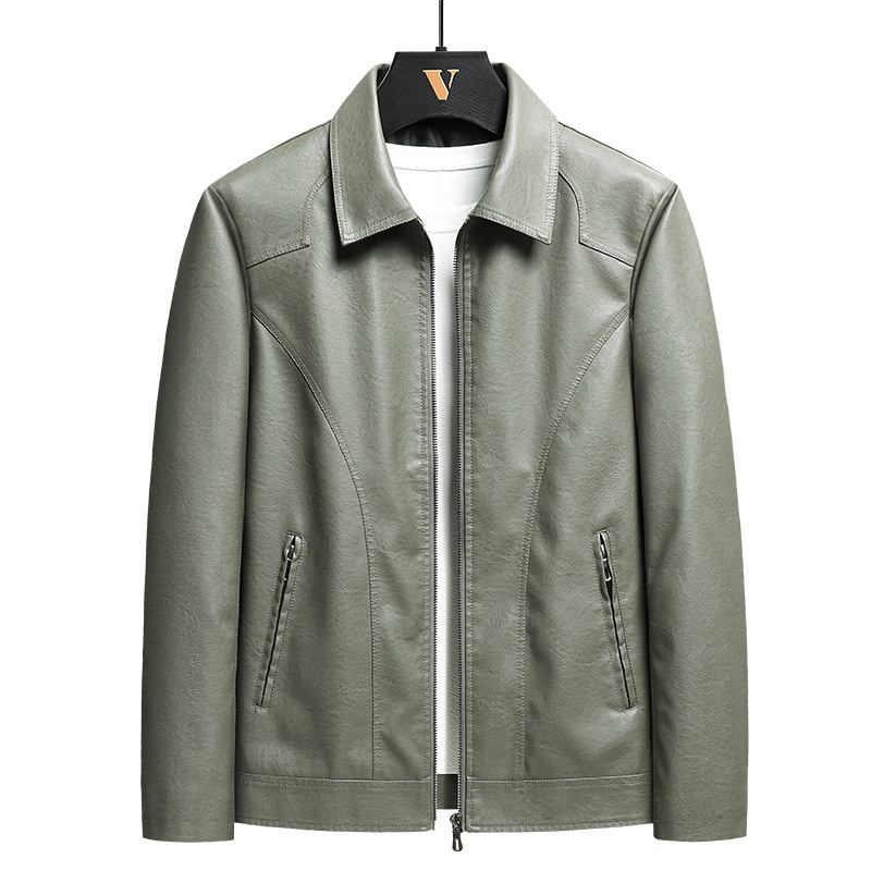 Men's Thin Leather Jacket - Image 6