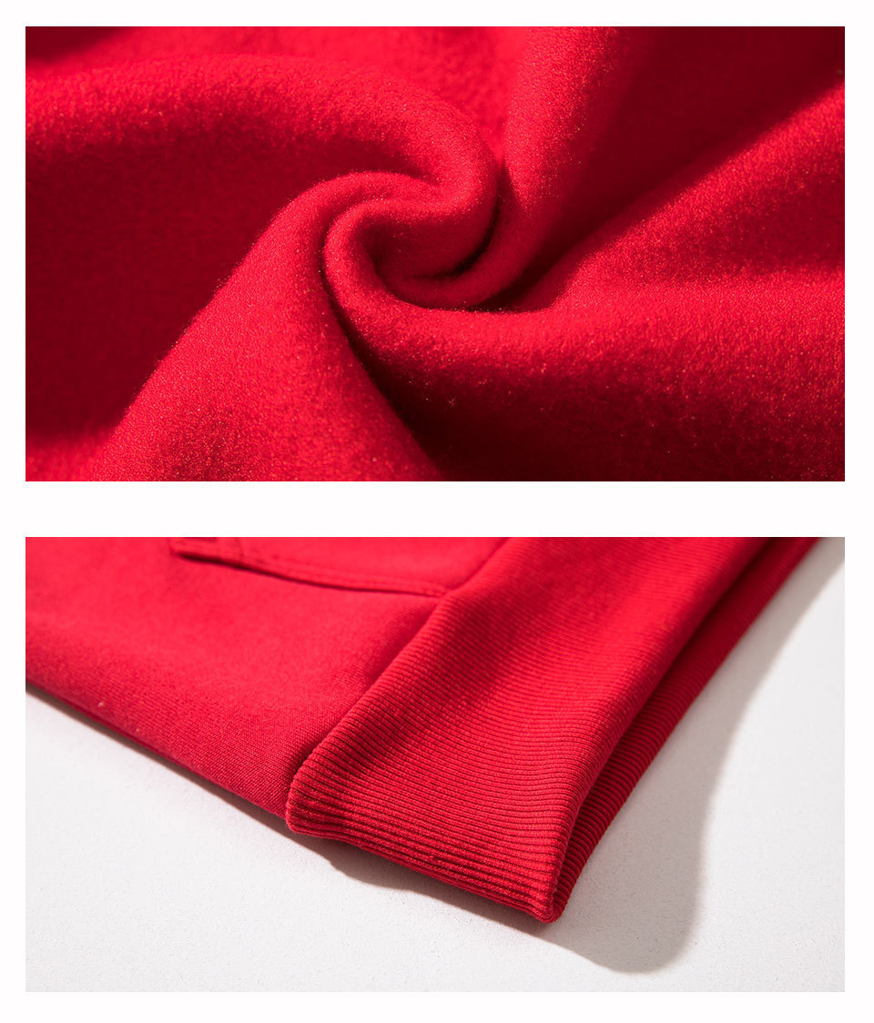 Men's pullover hooded brushed couple sweater - Image 7