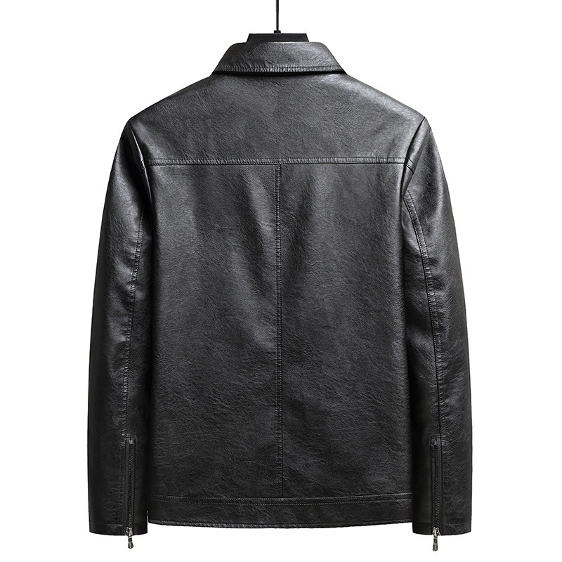 Men's Thin Leather Jacket - Image 7