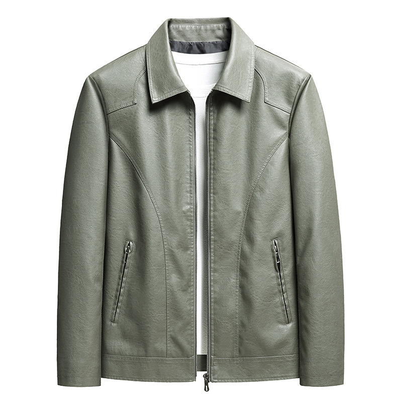 Men's Thin Leather Jacket - Image 10