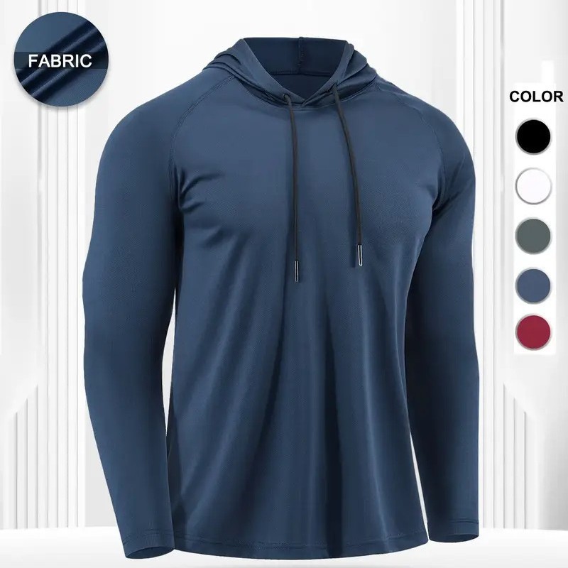 Moisture-wicking Quick-drying Fitness Apparel Long-sleeve Hooded Tophoodie - Image 3