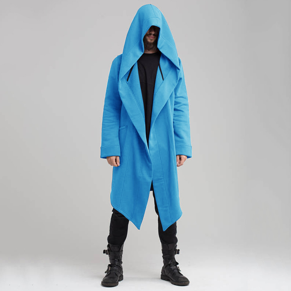 European and American long hooded cardigan coat - Image 7