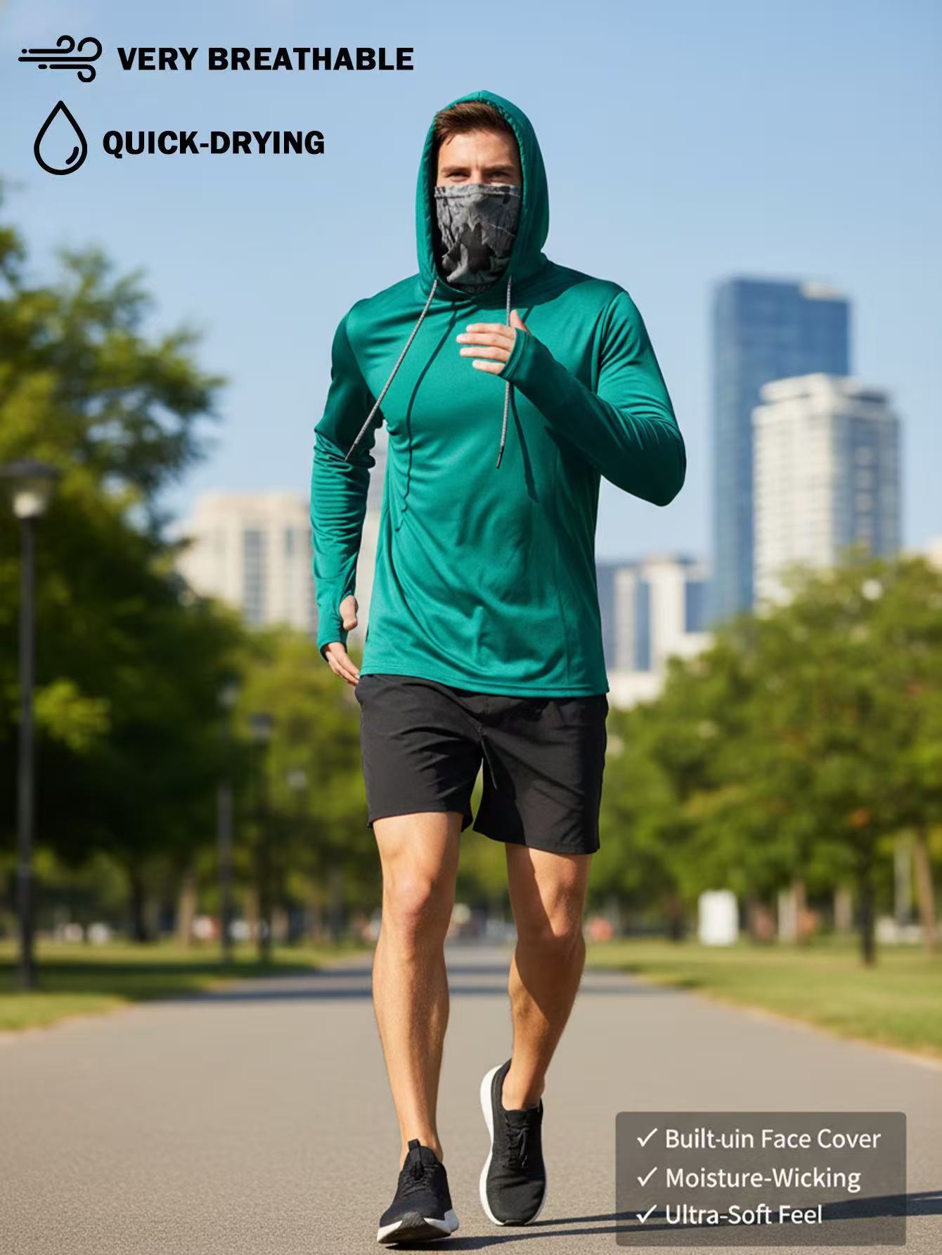 Mens Quick-Drying Hoodie - Image 2