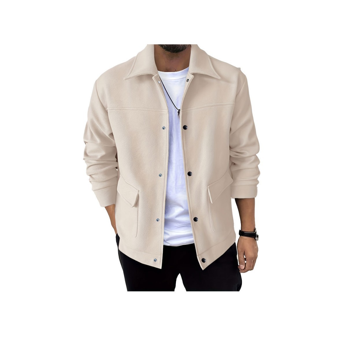 Spring And Autumn Men's Fashion Casual Jacket - Image 3