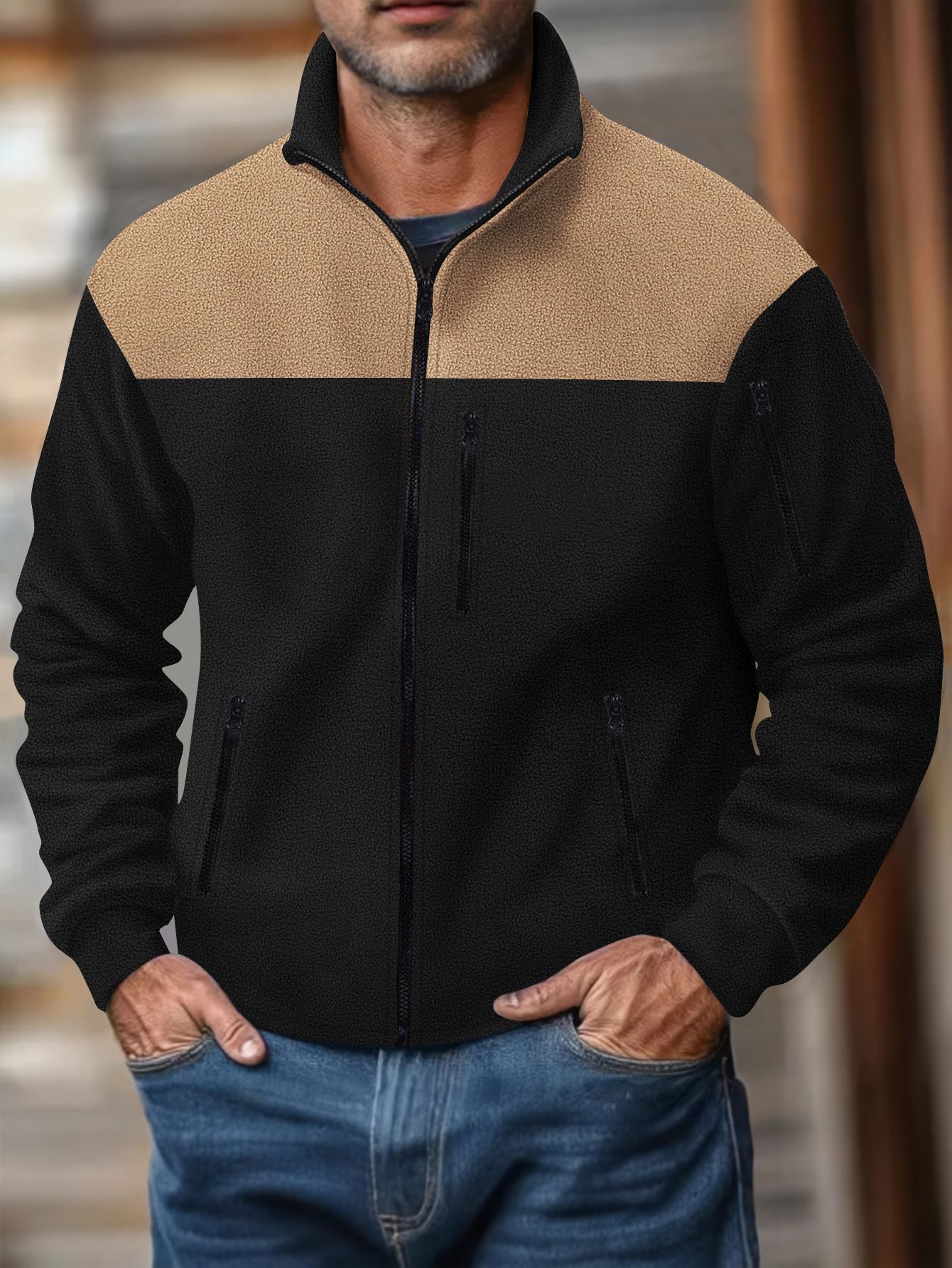 Autumn Men's Casual Long-sleeved Jacket - Image 4