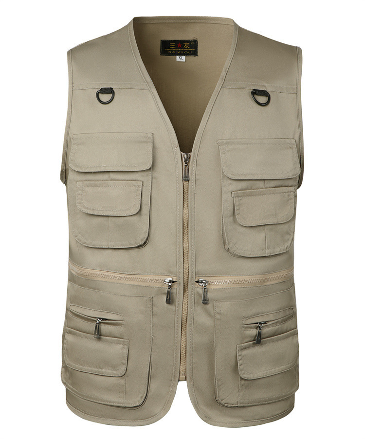 Men's Vest Outdoor Multi-pocket Functional Photography Advertising Fishing Plus Size - Image 4