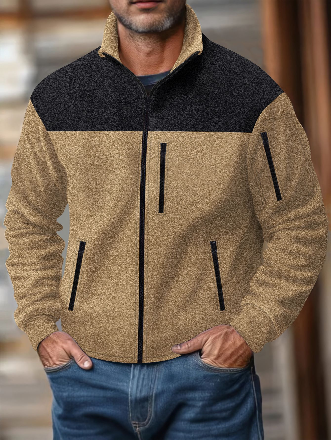 Autumn Men's Casual Long-sleeved Jacket - Image 5