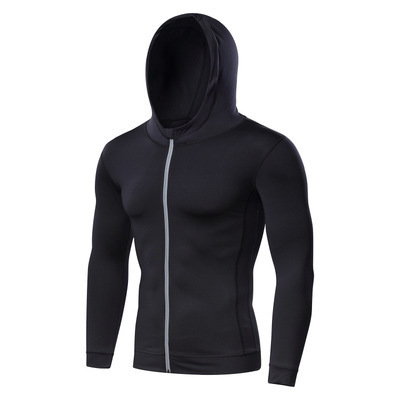 Fall Winter Men's Sports Tight Jacket Casual Hoodie - Image 4