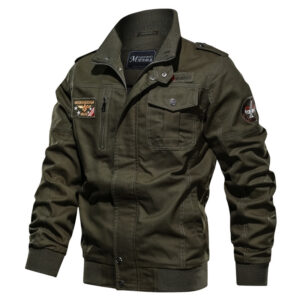 Oversized relaxed flight jacket