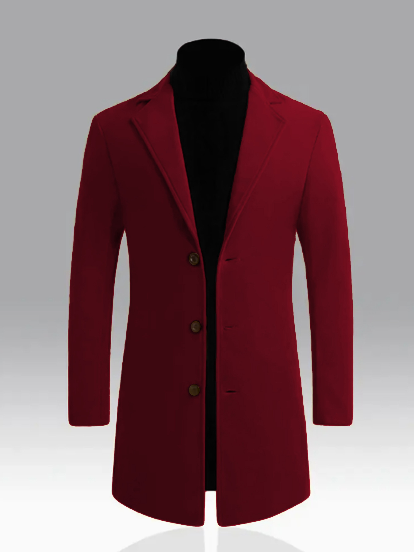 Everyday Commuter Style Lightweight Wrinkle-resistant No-iron Mid-length Trench Coat - Image 2