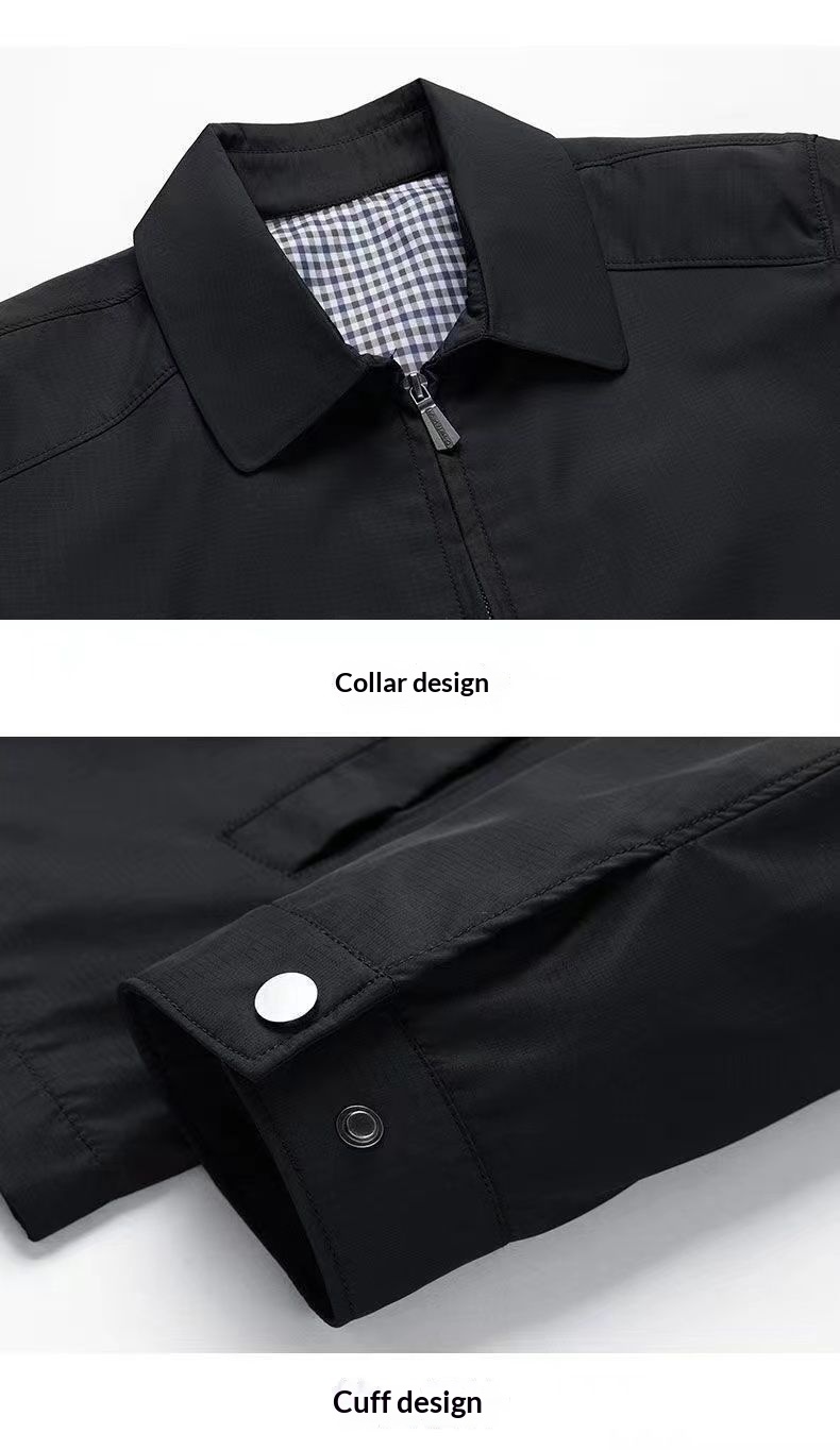 Fashionable Mens Mandarin-collar Business-casual Jacket - Image 2