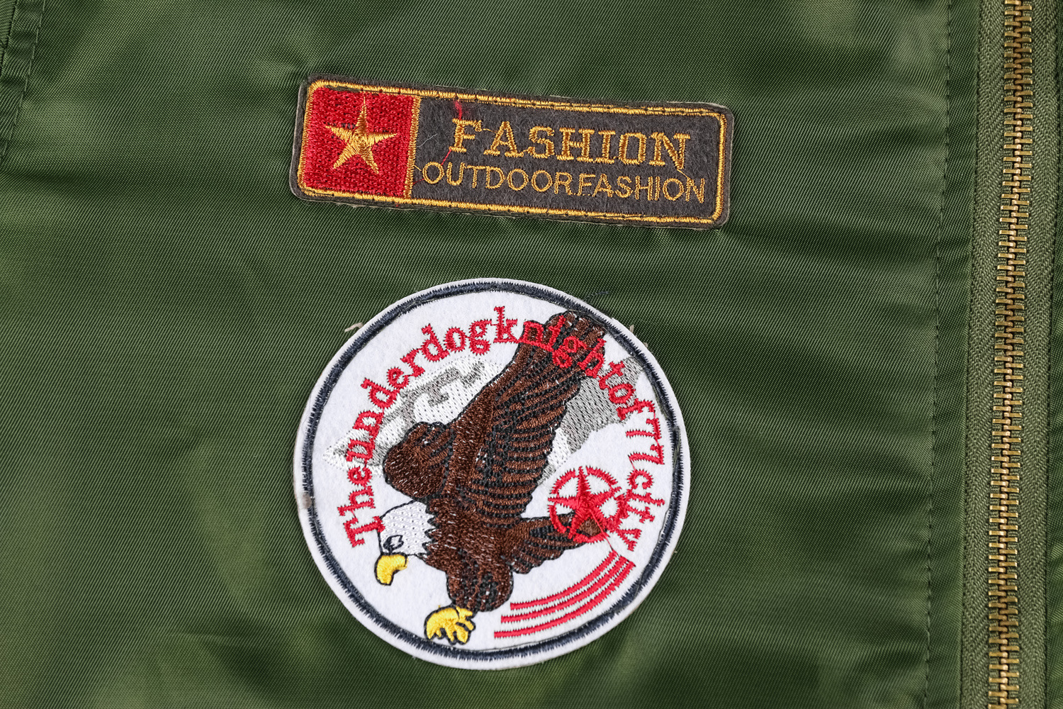 Men's Winter Flight Jacket Thickened Cotton Coat Air Force - Image 4