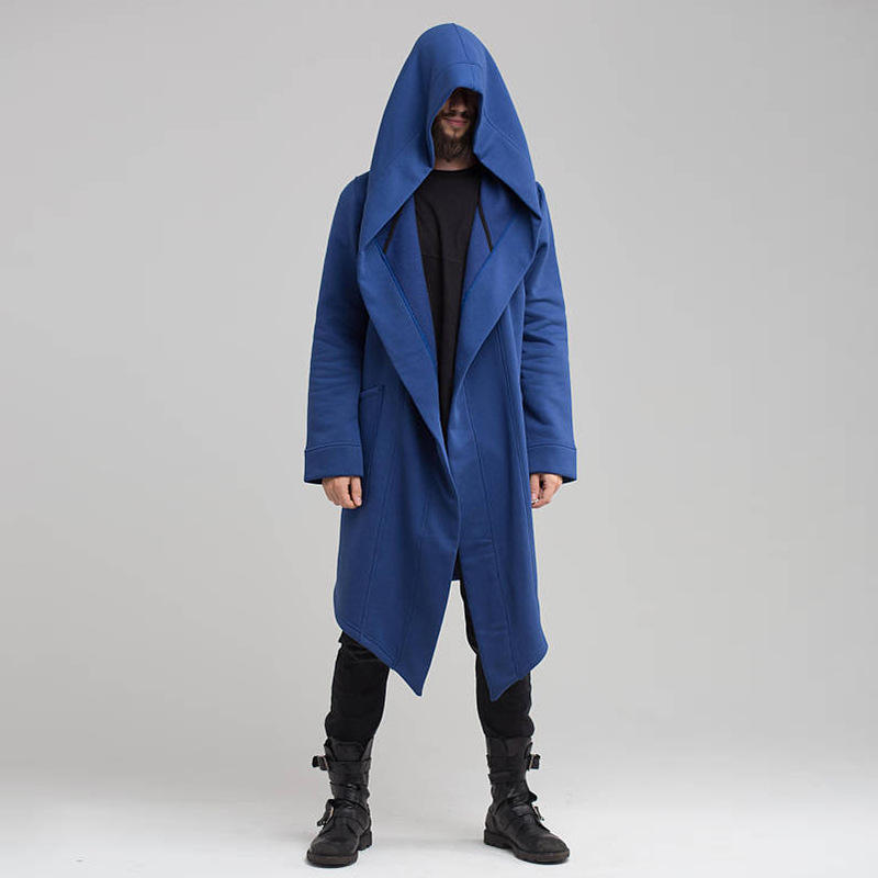European and American long hooded cardigan coat - Image 2