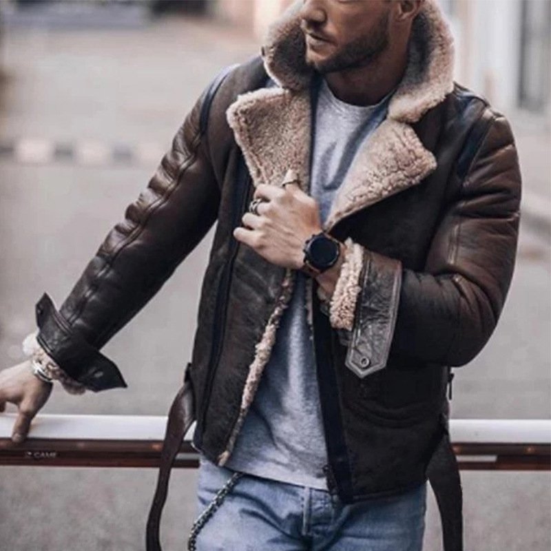 Men's Street Style Fur Coat - Image 5