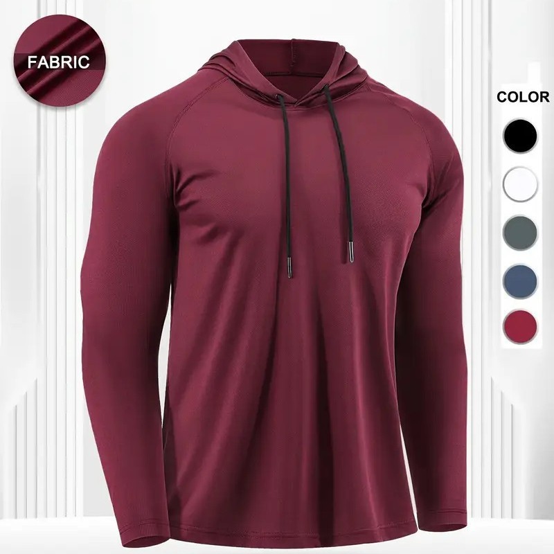 Moisture-wicking Quick-drying Fitness Apparel Long-sleeve Hooded Tophoodie - Image 7