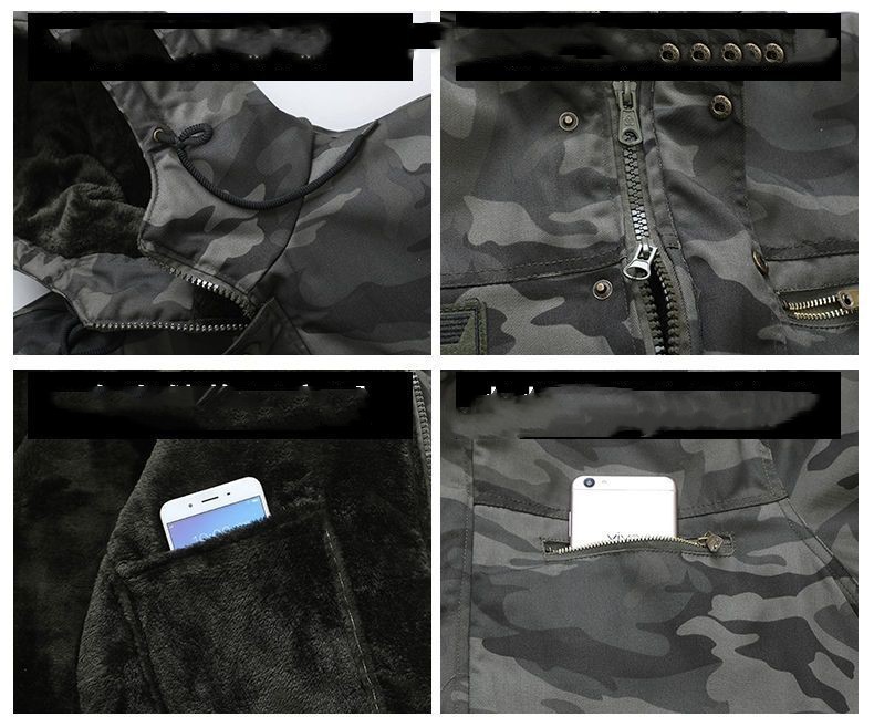 Thickened & Camouflage Army Cotton-padded Coat - Image 5