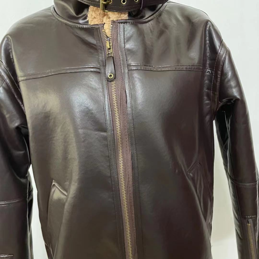 Thickened Heavy Craft Men's Fur Coat - Image 5