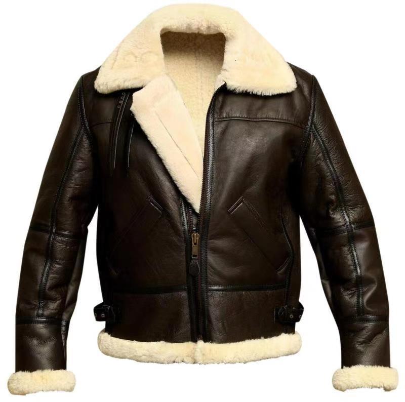 Thickened Heavy Craft Men's Fur Coat - Image 7